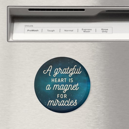 Grateful Heart Magnet pour Miracles | Magnet (In Situ (Lave-vaisselle))