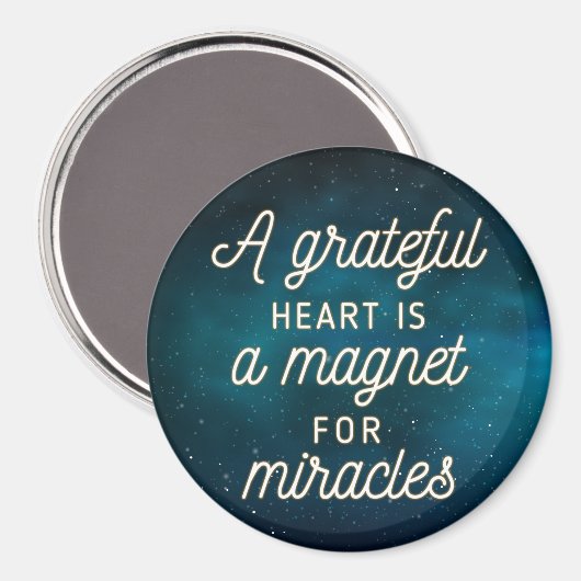 Grateful Heart Magnet pour Miracles | Magnet (Recto/Verso)