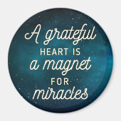 Grateful Heart Magnet pour Miracles | Magnet (Devant)