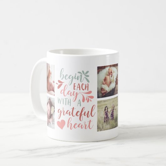 Grateful Heart Photo Mug (Devant gauche)
