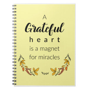 Grateful Heart Quote Spiral Notitieboek