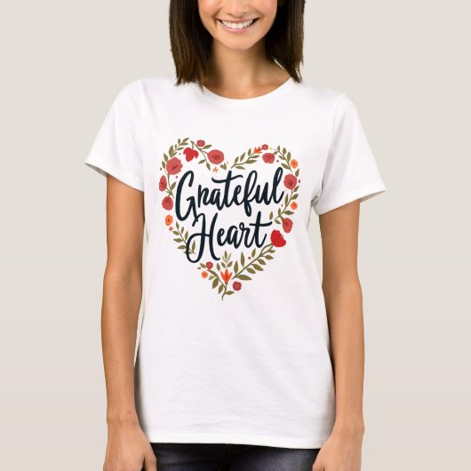 Grateful Heart T-shirt (Voorkant)