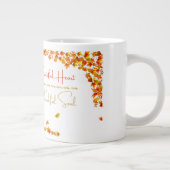 Grateful Heart Thankful Soul Mug – Minimal Fall Extra Grote Beker (Rechts)