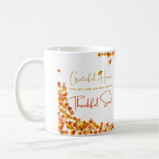 Grateful Heart Thankful Soul Mug – Minimal Fall  Koffiemok