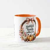 Grateful hearts gather here mok (Voorkant rechts)