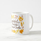 ''Grateful Hearts, Peaceful Souls' Mug (Devant droit)