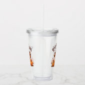 Grateful Hearts Thanksgiving Turkey Acryl Drinkbeker (Rechts)