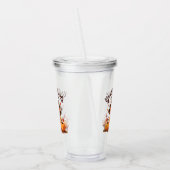 Grateful Hearts Thanksgiving Turkey Acryl Drinkbeker (Links)