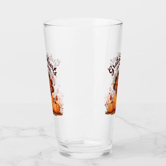 Grateful Hearts Thanksgiving Turkey Glas (Links)