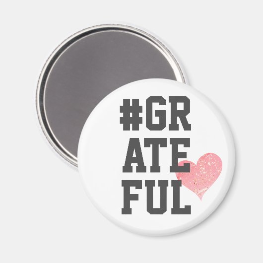 #GRATEFUL Magnet cardiaque (Recto/Verso)