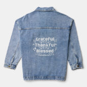 Grateful Merci bienheureux Denim Jacket (Verso)