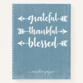 Grateful Merci Blessed Gratitude Journal (Devant)