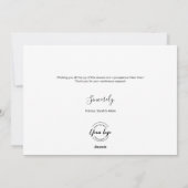 Grateful Modern Script Business Logo Corporate Feestdagenkaart (Achterkant)