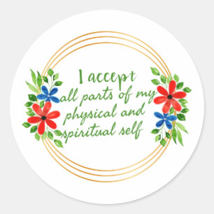 Grateful Motivatie woorden voor het leven Ronde Sticker