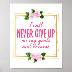 Grateful Motivation words for life and Success Poster