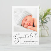 Grateful Photos Faire-part de naissance (Debout devant)