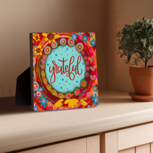Grateful plezier grillige kleurrijke moderne ezel fotoplaat