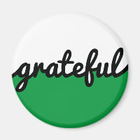 Grateful Script Modern Green Black and White