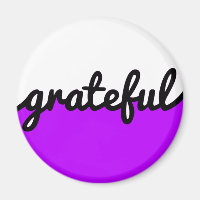Grateful Script Modern Paars Black and White