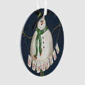 Grateful Snowman Ornament (voorkant)
