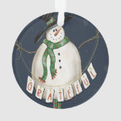 Grateful Snowman Ornament (achterkant)