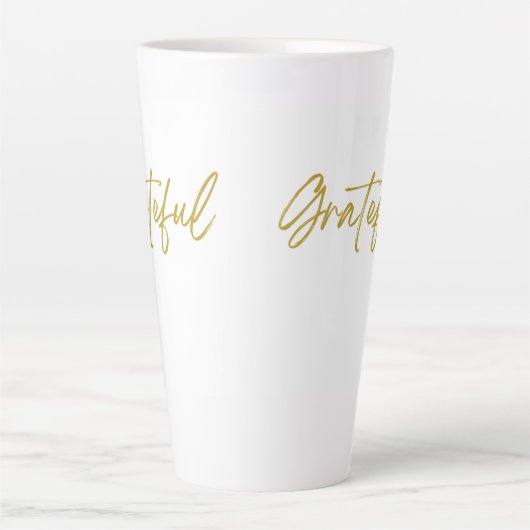 Grateful Tall Latte Mok (Voorkant)
