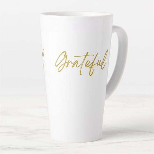 Grateful Tall Latte Mug (Angle droit)