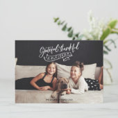 Grateful Thankful Blessé Noël Carte photo (Debout devant)