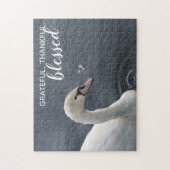 Grateful Thankful Blessé Swan Jigsaw Puzzle Puzzle (Vertical)