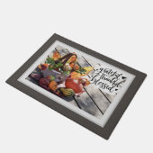 Grateful Thankful Blessed Autumn Inspirerend Deurmat (Schuin)