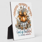 Grateful Thankful Blessed Fotoplaat (Zijkant)