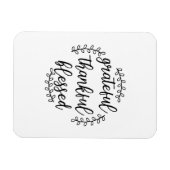 Grateful Thankful Blessed Magneet (Horizontaal)