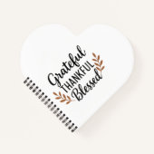 Grateful, Thankful, Blessed Notebook Notitieboek (Voorkant)