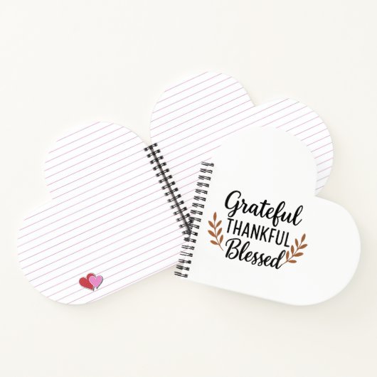 Grateful, Thankful, Blessed Notebook Notitieboek (Binnen)