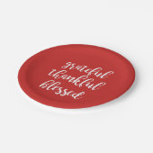 GRATEFUL THANKFUL BLESSED | PAPIEREN BORDJE (Gekanteld)