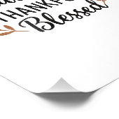 Grateful, Thankful, Blessed Poster (Hoek)
