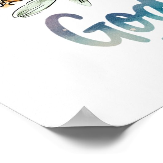 Grateful Thankful Blessed Poster (Hoek)