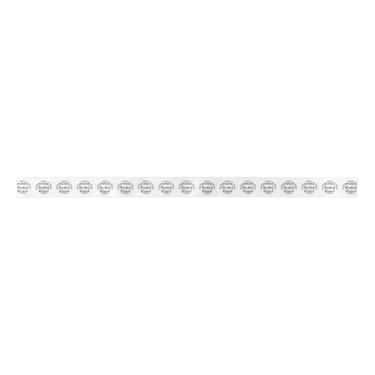 Grateful Thankful Blessed Satin Ribbon Lint (Voorkant)