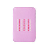 Grateful, Thankful, Gratitude Quote, Pink, Holiday Badmat (Voorkant Verticaal)