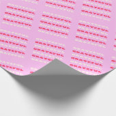 Grateful, Thankful, Gratitude Quote, Pink, Holiday Cadeaupapier (Hoek)