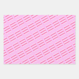 Grateful, Thankful, Gratitude Quote, Pink, Holiday Inpakpapier Vel