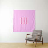 Grateful, Thankful, Gratitude Quote, Pink, Holiday Wandkleed (In Situ (horizontaal))