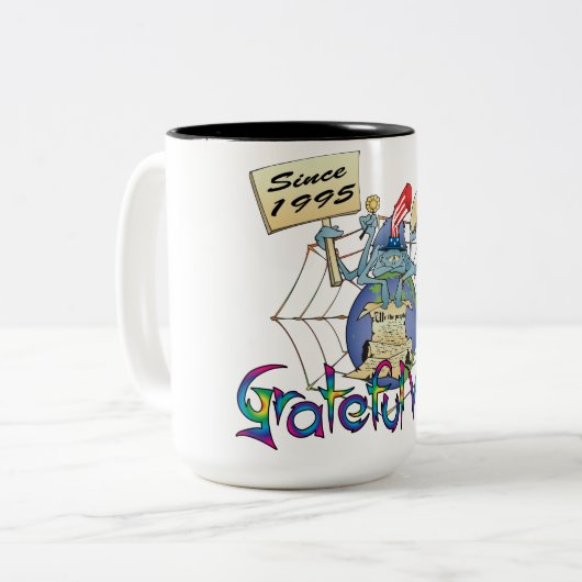 Grateful Web Coffee Mok 2 (Voorkant links)