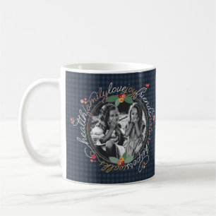 Grateful Wreath Custom 1 Photo Holiday Mug