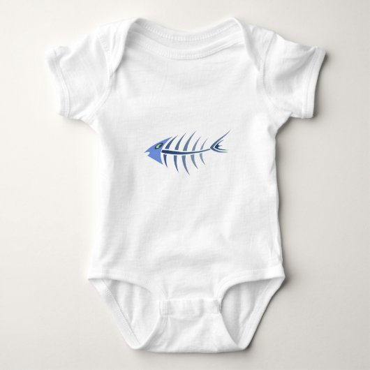 Gräten Fisch fishbones Romper (Voorkant)