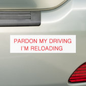 gratie mijn rijden bumpersticker (Op auto)