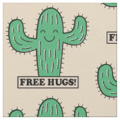 Gratis aangepaste Cactus Hugs-stof Stof (Close Up)