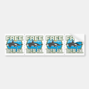 Gratis alles (walvissen) bumpersticker