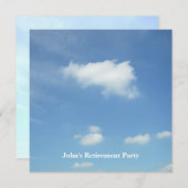Gratis als clouds/Pensioenpartij nodigt uit Kaart (Voorkant / Achterkant)