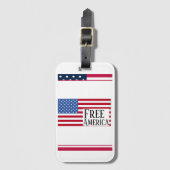 Gratis Amerika Bagage Label (Voorkant (verticaal))